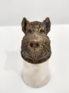 Sturzbecher Silber mit Wildschweinkopf 4