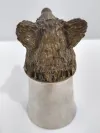 Sturzbecher Silber mit Wildschweinkopf 5