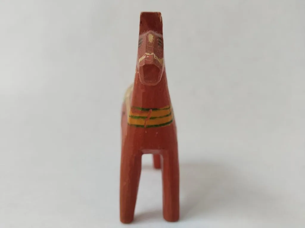 Swedish Red Dala Horse 7cm 1970s 4