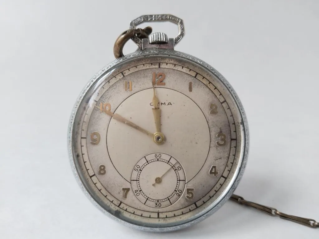 Swiss pocket watch CYMA 1930s 1