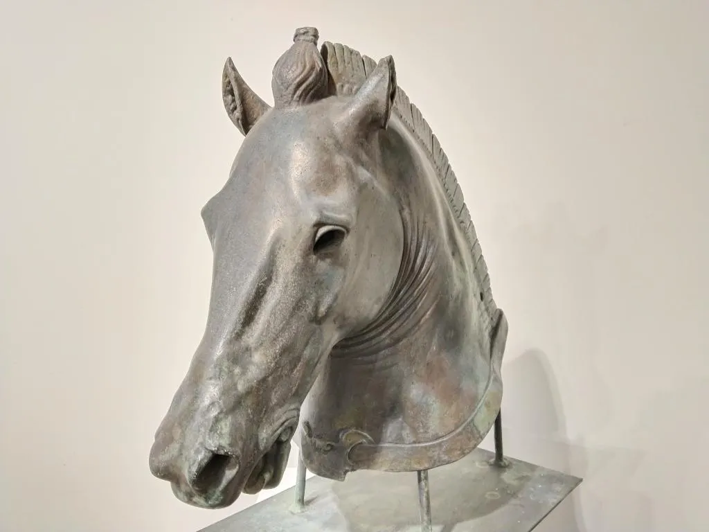 The Medici Riccardi Horse Head Verdigris Cast Bronze Copy 1