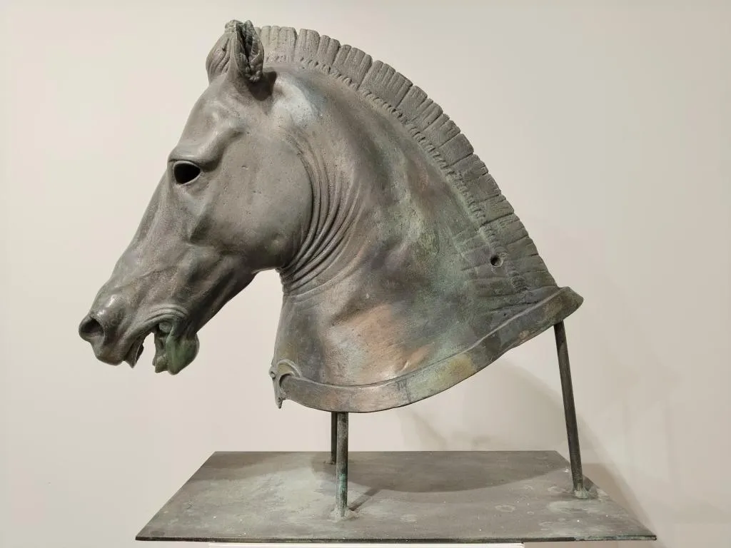 The Medici Riccardi Horse Head Verdigris Cast Bronze Copy