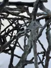 Twig Design Bronze Garden Stool 5