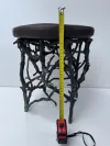 Twig Design Bronze Garden Stool 6