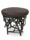Twig Design Bronze Garden Stool
