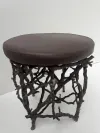 Twig Design Bronze Garden Stool 2 1