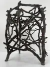 Twig Design Bronze Garden Stool 2 6