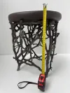 Twig Design Bronze Garden Stool 2 8