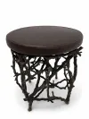 Twig Design Bronze Garden Stool 2