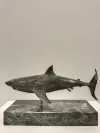 Weisser Hai Skulptur Bronze 4