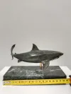 Weisser Hai Skulptur Bronze 9
