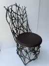 Wetterfester Dinner Gartenstuhl aus Zweigen-Design 1