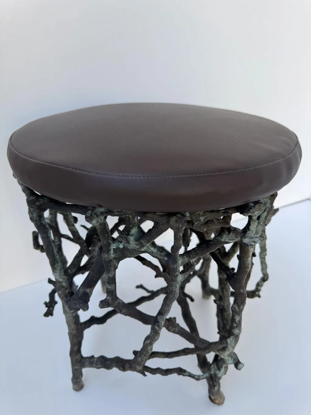 Zweig-Design Bronze Gartenhocker 1