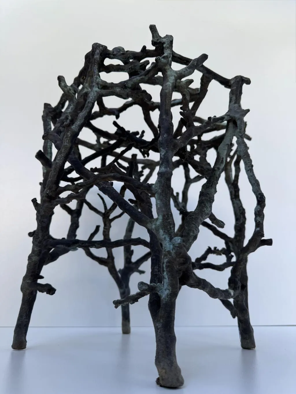 Zweig-Design Bronze Gartenhocker 5