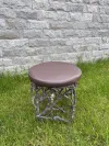 Zweig-Design Bronze Gartenhocker 2 3