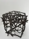 Zweig-Design Bronze Gartenhocker 2 4