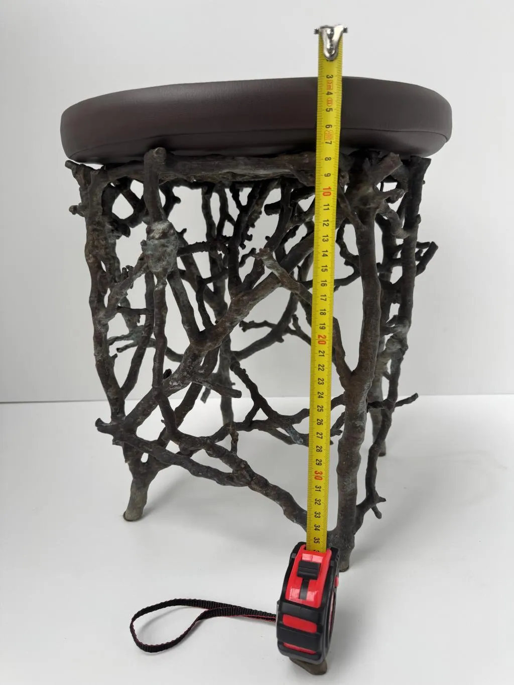 Zweig-Design Bronze Gartenhocker 2 8