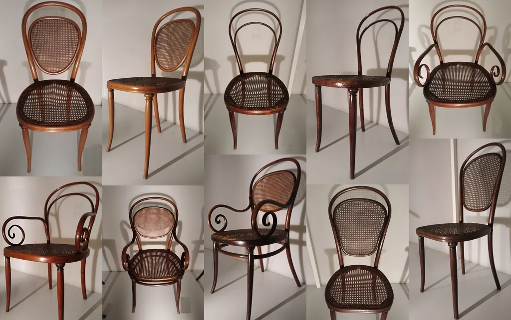 Thonet Chair and Armchair Model No. 7, 8, 11 & 12